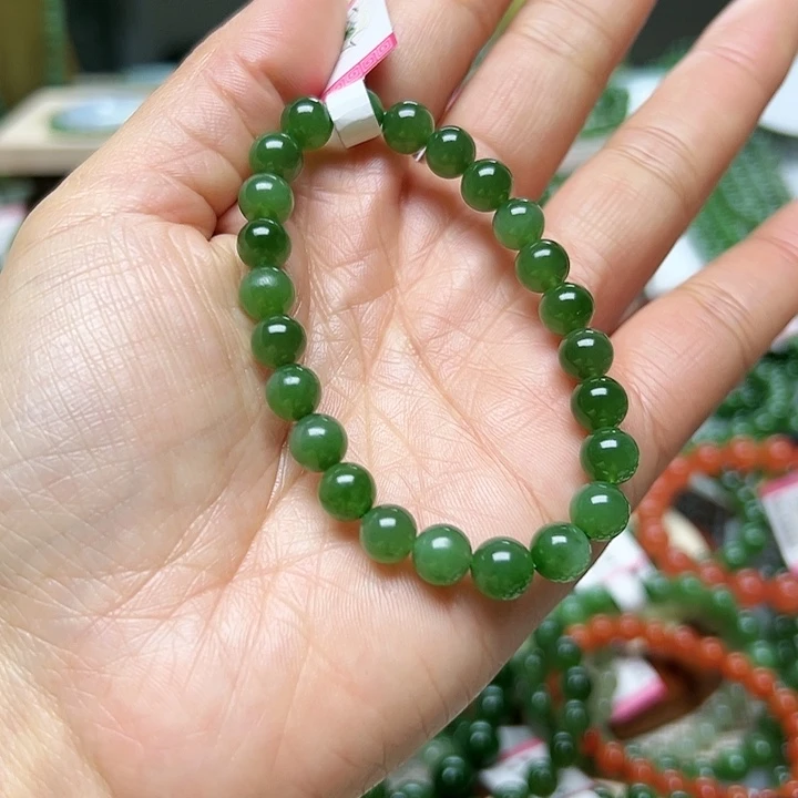 和田玉（碧玉）手链未镶嵌