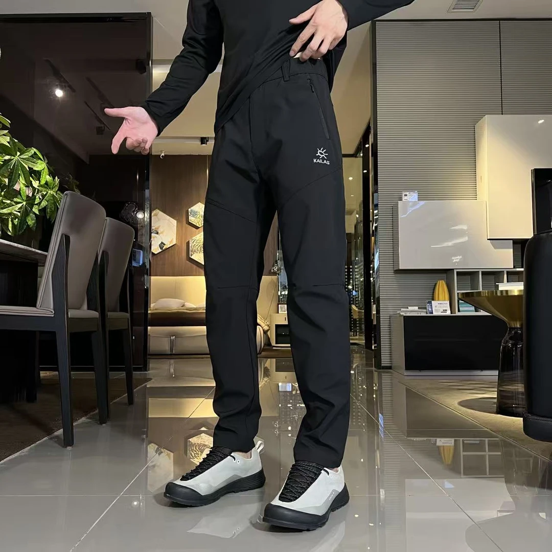 男士轻奢时尚百搭透气运动直筒裤休闲裤秋季长裤户外弹力防风登山