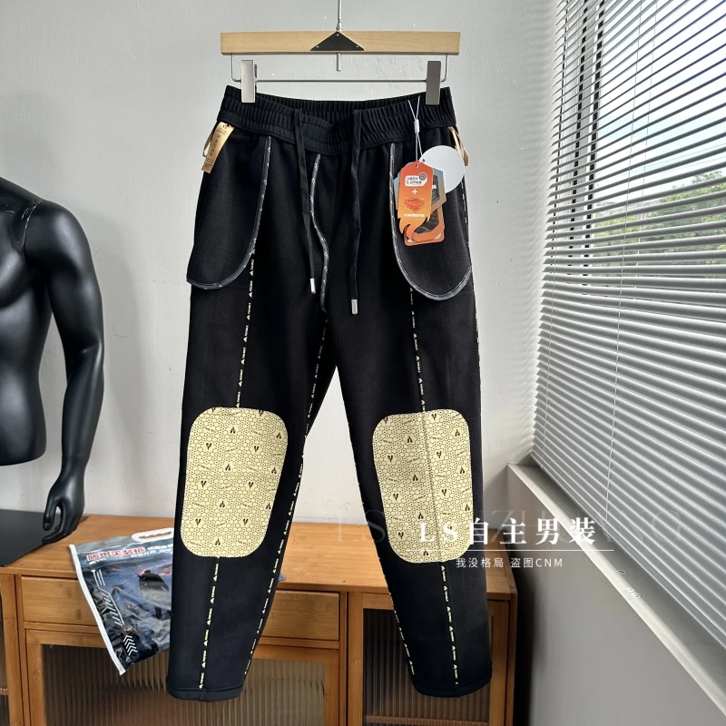 一条过冬足矣！男女户外山系加绒加厚防风防泼水松紧腰休闲冲锋裤