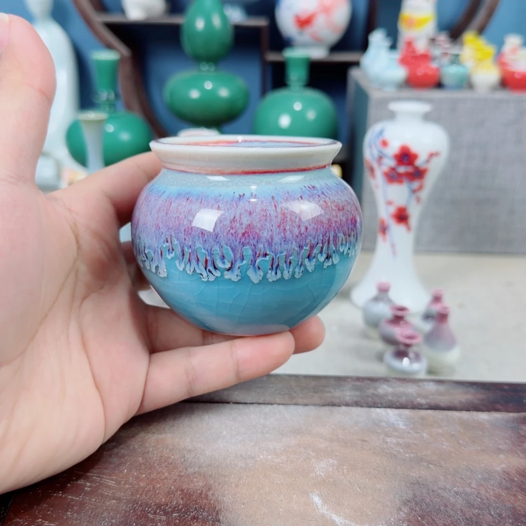 陶瓷手工小花器摆件
