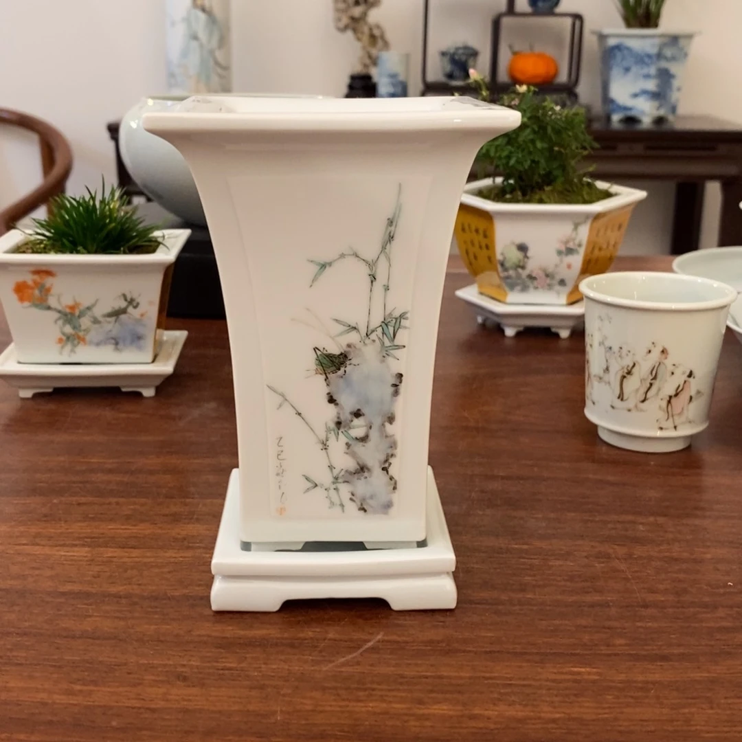 虾*宋墨文人雅器粉彩高镶器