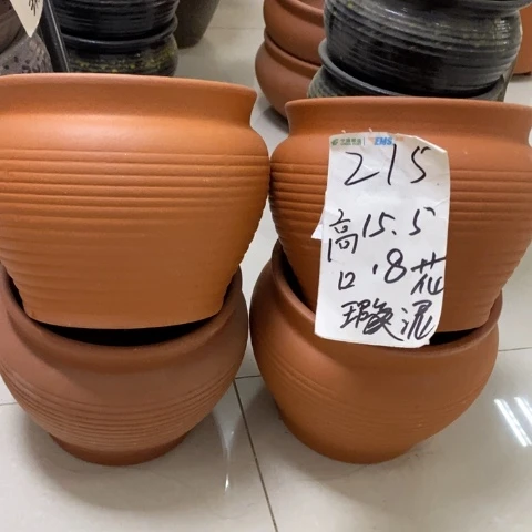 粗陶红陶花盆215