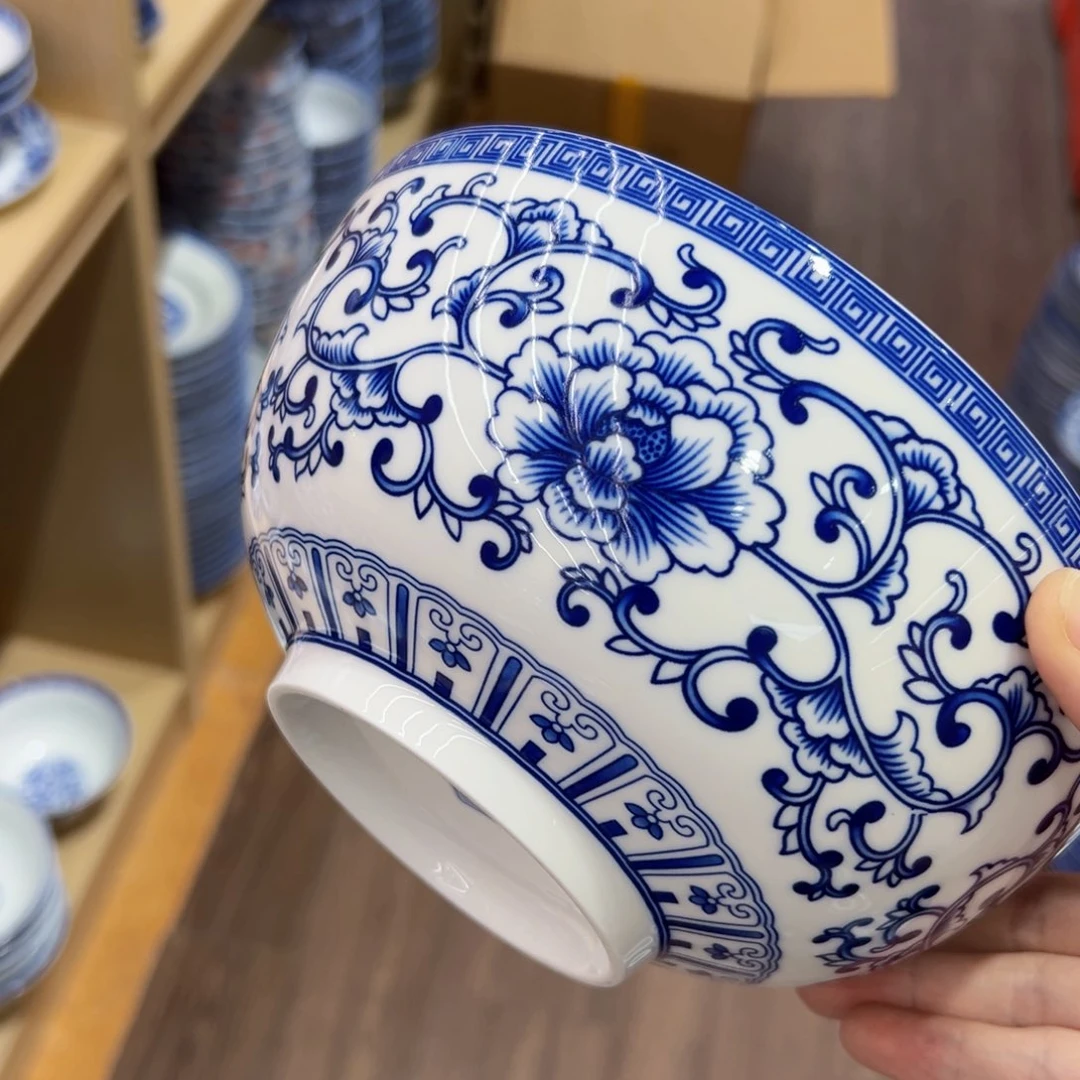 瓷两个罗汉牡丹两双筷子