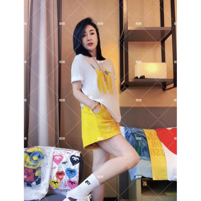 哝NONG【云朵绵羊】-2025春夏百搭T恤云朵绵羊串珠短袖上衣0992537