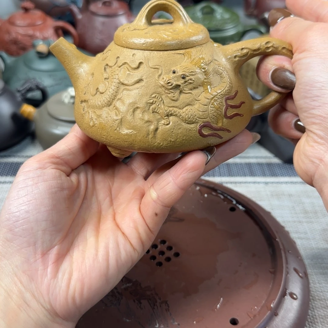 紫砂茶壶三***装紫砂紫砂茶具