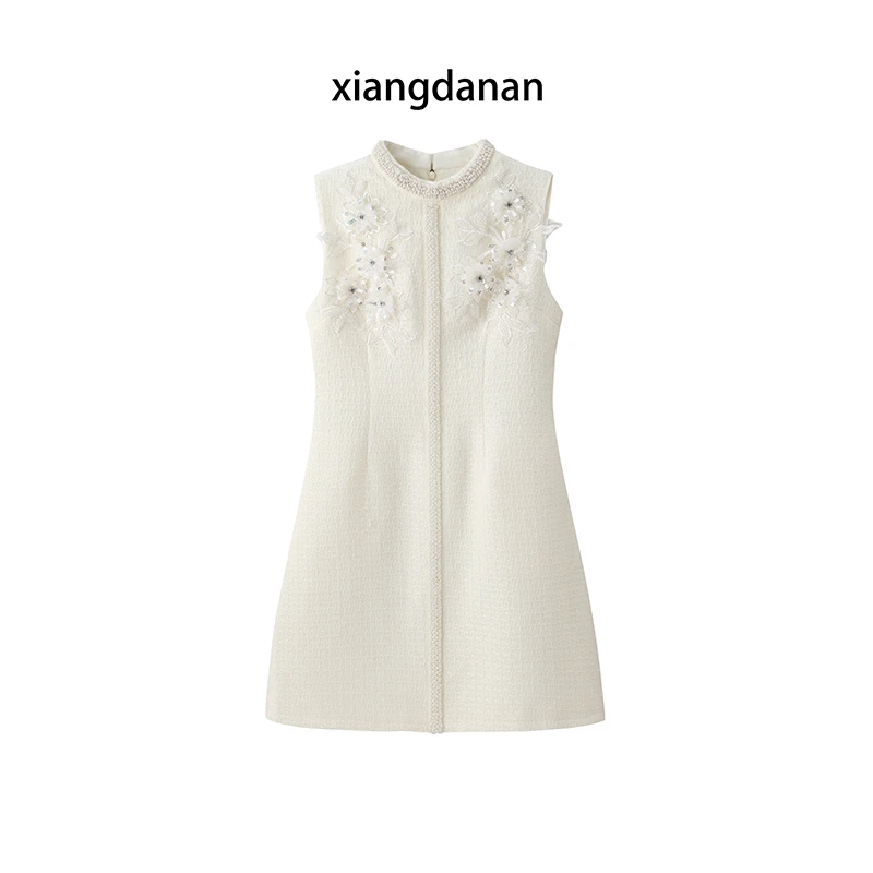 【现货】 xiangdanan 新款轻奢重工小香风连衣裙/031