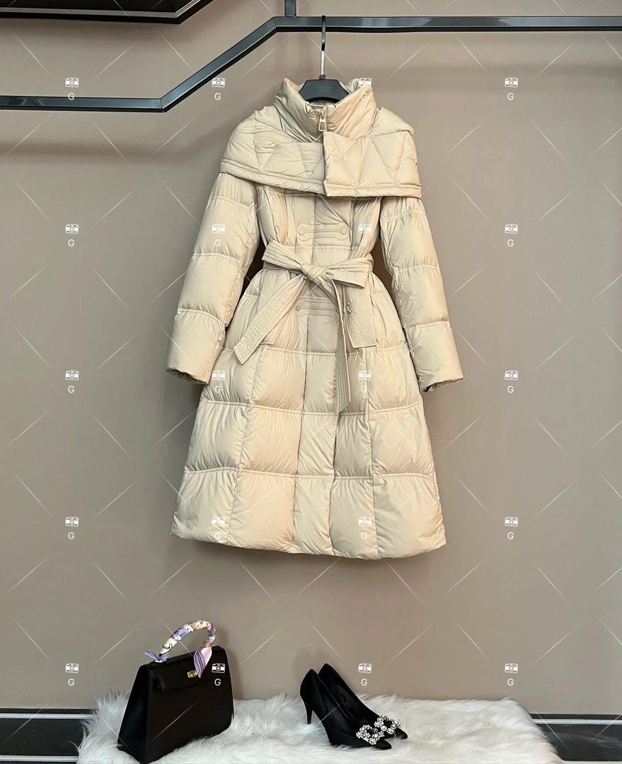 秋冬气质小香风设计师中长款羽绒服轻奢女 GS-57939