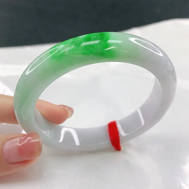 翡翠未镶嵌手镯圈55，18056