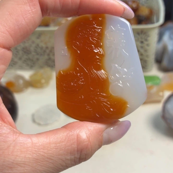 玛瑙/玉髓未镶嵌吊坠(不含链)