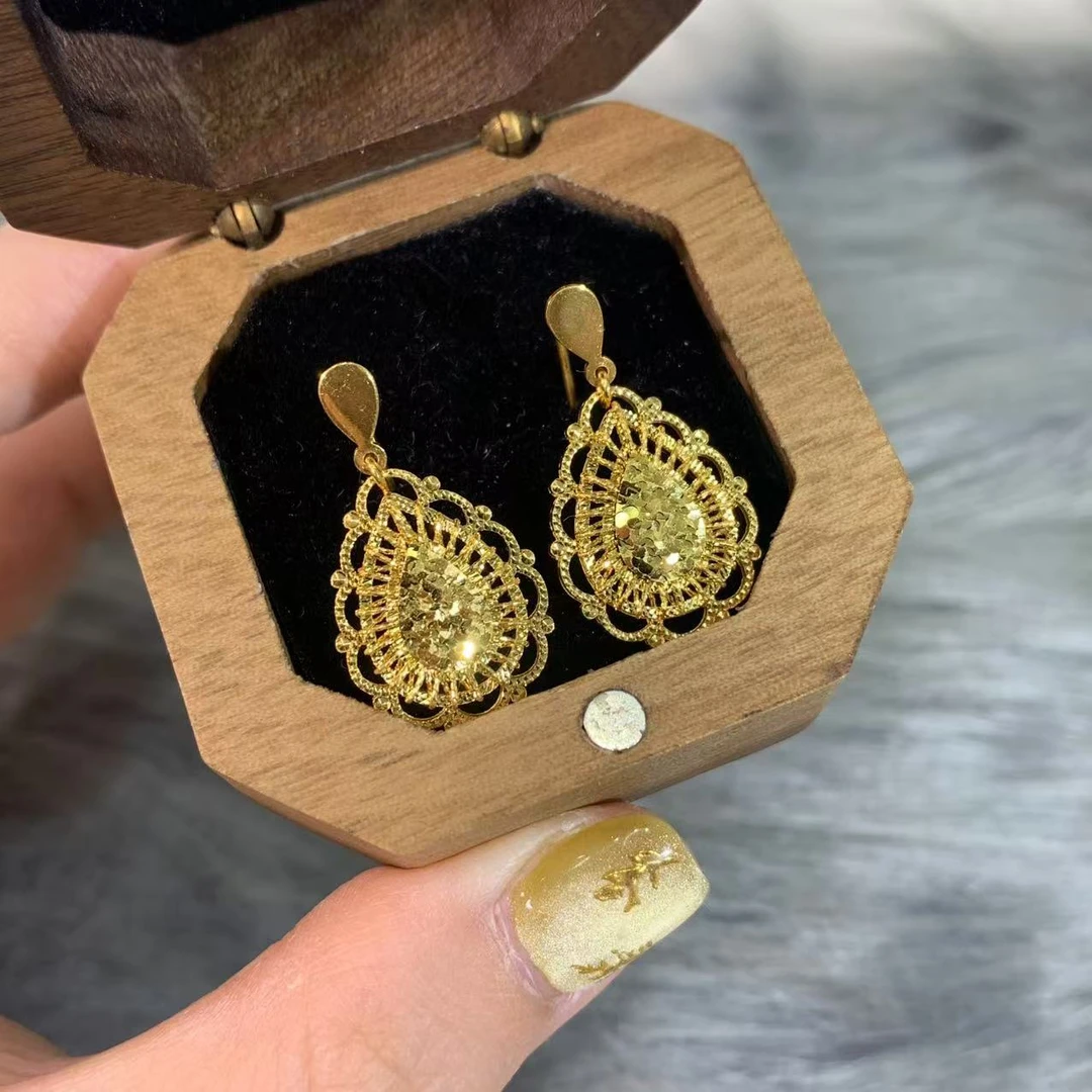 【伟新源】足金999 5G工艺 七字孔雀水滴5.25克