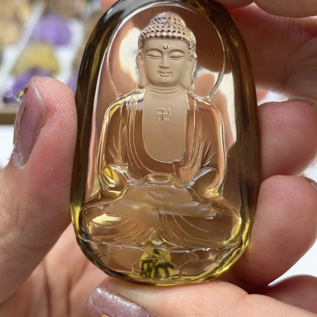 颈饰未镶嵌水晶泓定制背面生肖羊