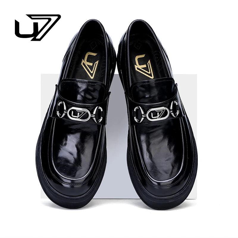 U7品牌男鞋 好鞋相伴 新款真皮百搭休闲商务皮鞋