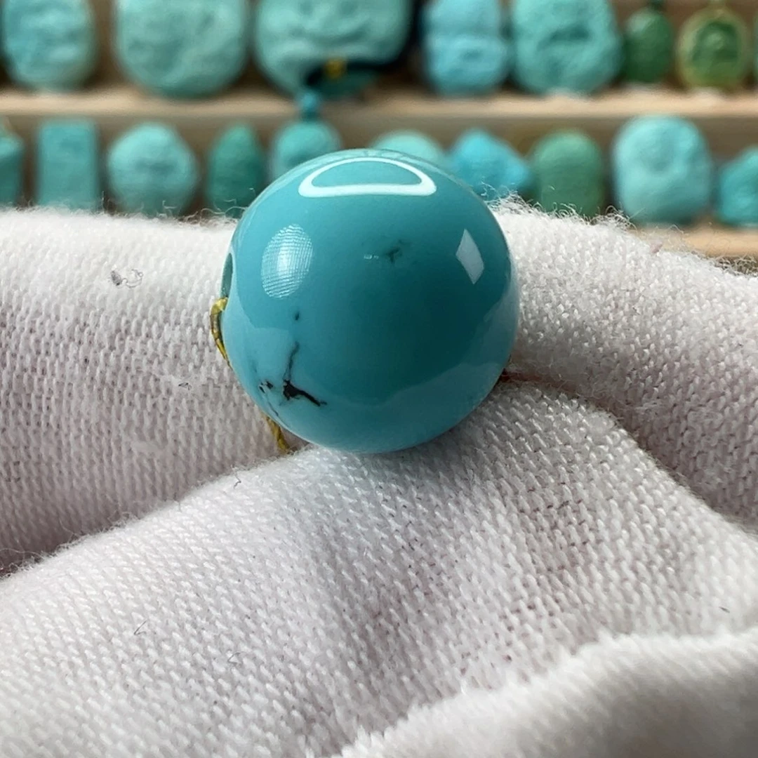 未镶嵌绿松石圆珠11mm