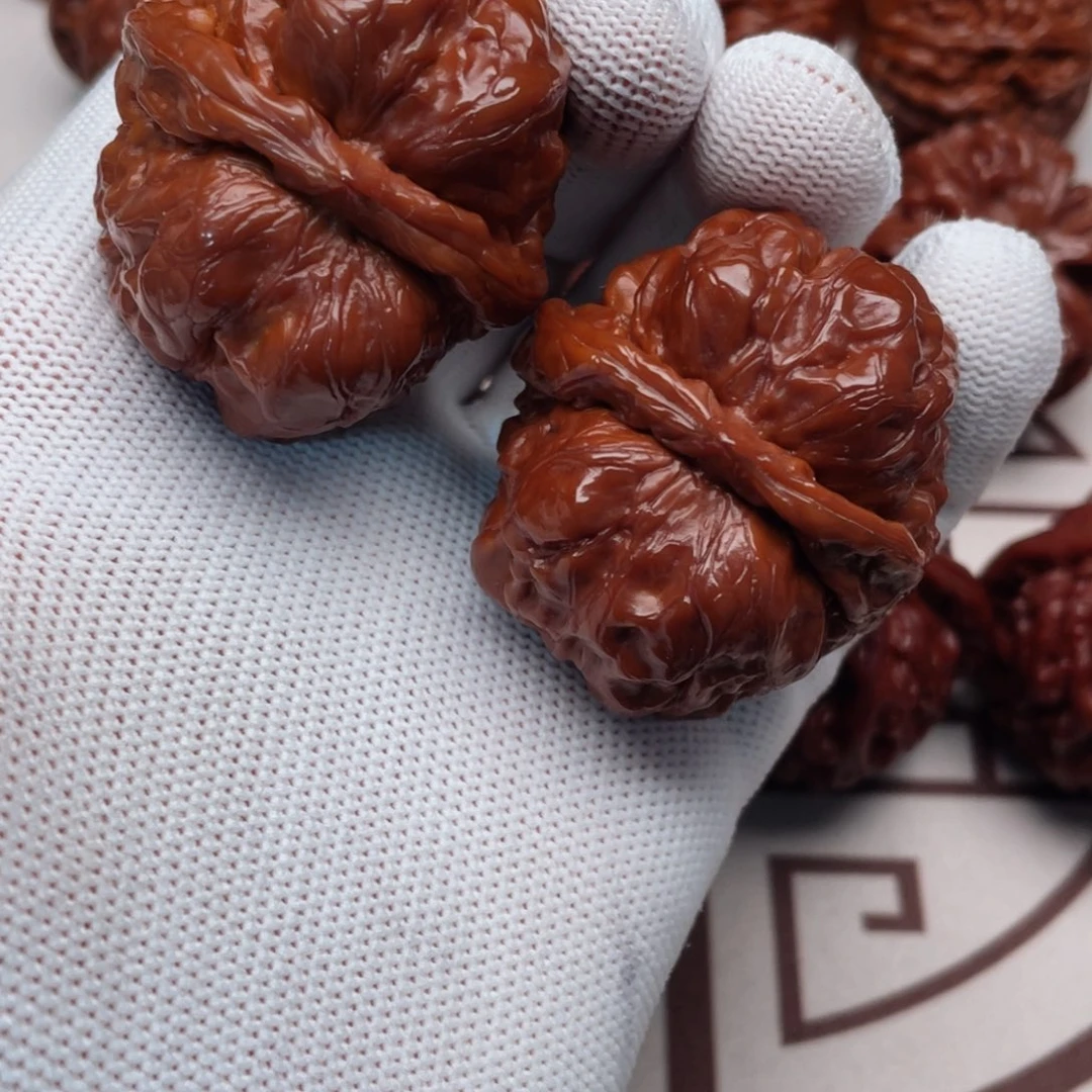 文玩核桃把件蛤蟆头文玩核桃