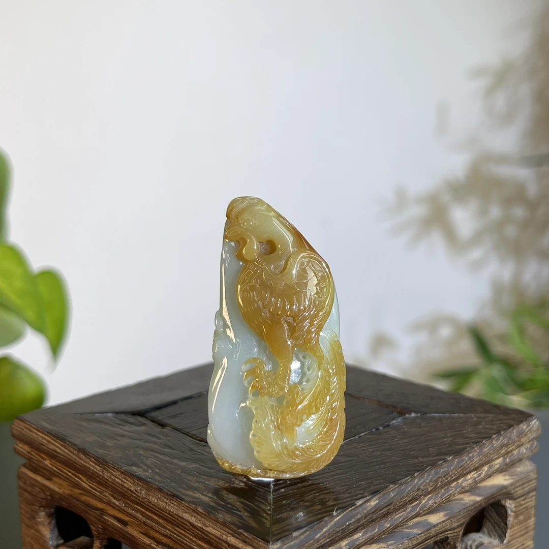 JXA17-93 天然翡翠缅甸A货 一鸣惊人