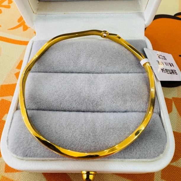 【陈晨专享】足金999饰品 波纹手镯 19.65 GP