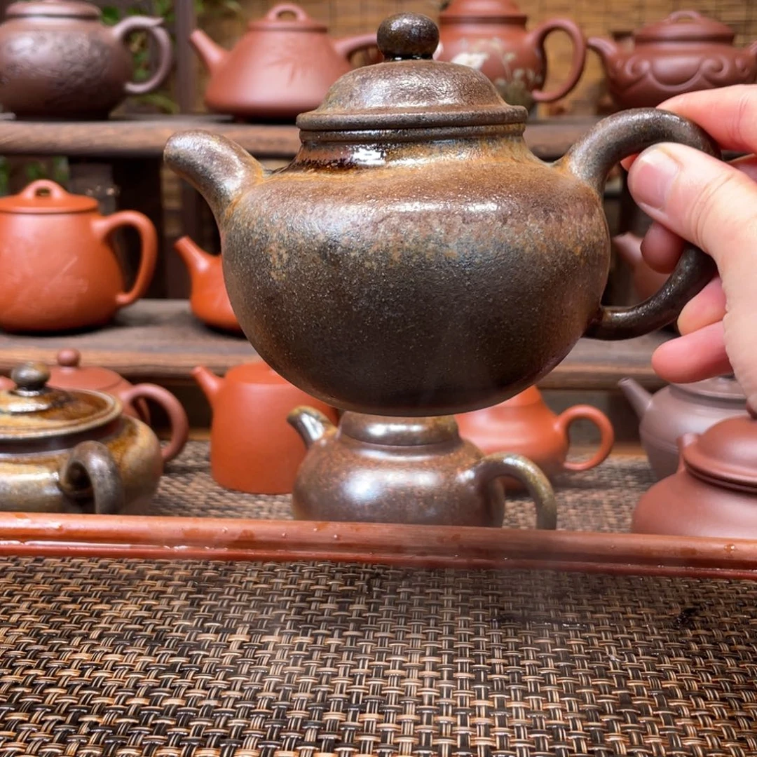 茶壶紫砂宜兴原矿紫砂手工制370