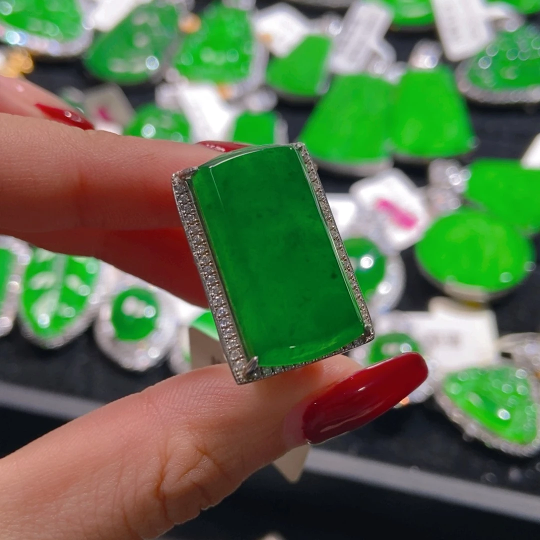 翡翠吊坠(不含链)银S925镶嵌