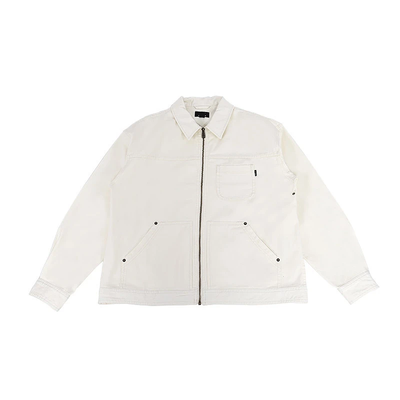 Converse新款男子翻领外套时尚百搭休闲拉链上衣 10027342-A01