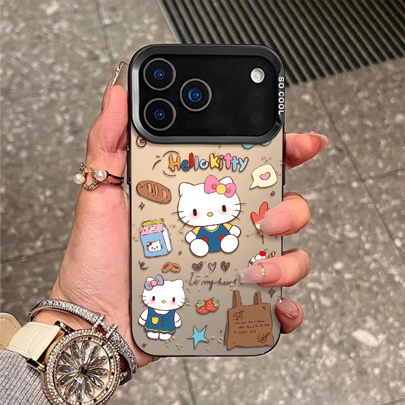 牛奶kt猫适用苹果17promax手机壳iphone17新款16磨砂15彩银14防摔