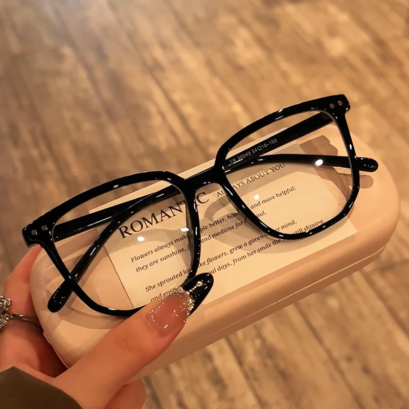 超轻近视眼镜男可配有度数镜片黑色眼睛框近视镜男款镜框时尚黑框