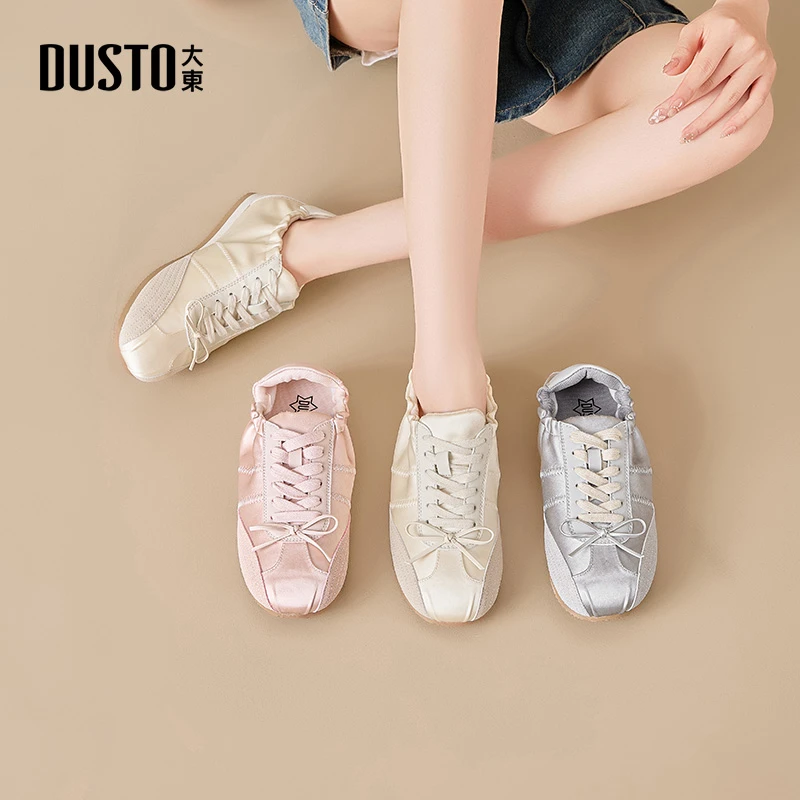 大东芭蕾风德训鞋2025秋夏季新款小众设计百搭休闲平底运动鞋0635