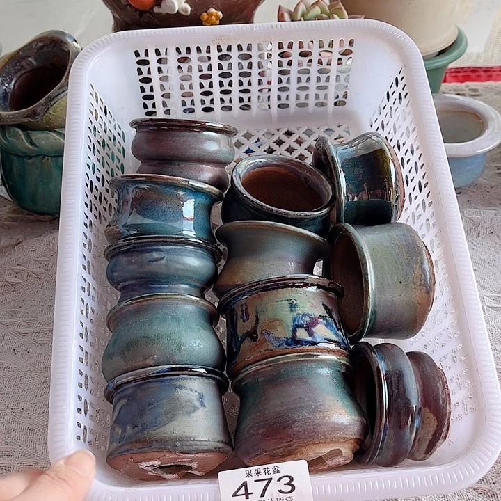 红陶陶瓷花盆473