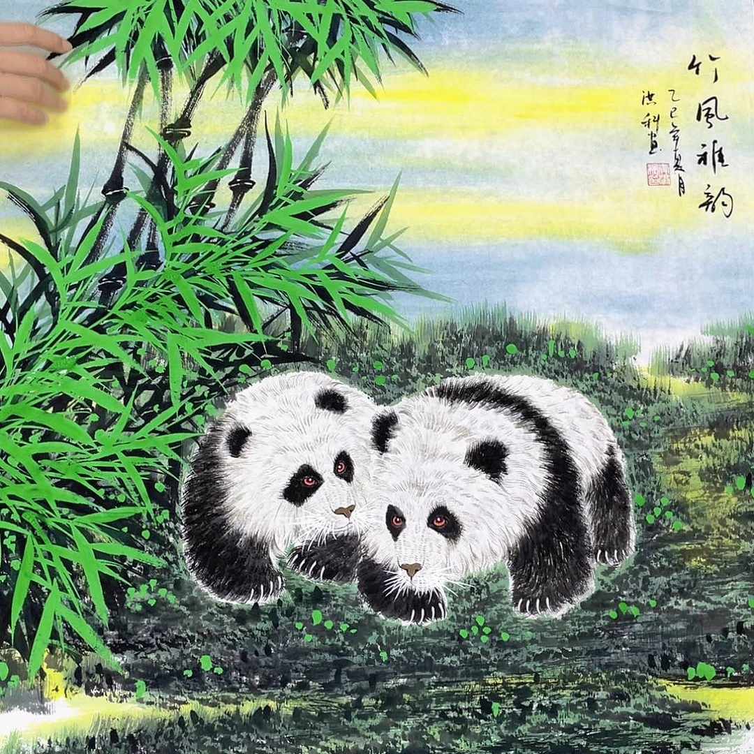 国画作品小姐姐放漏…