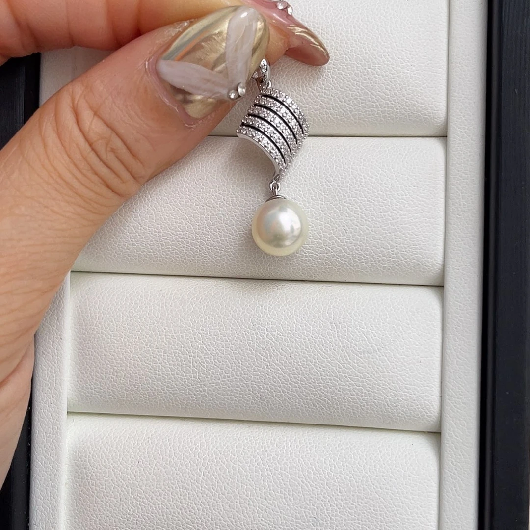 颈饰银S925镶嵌海水珍珠