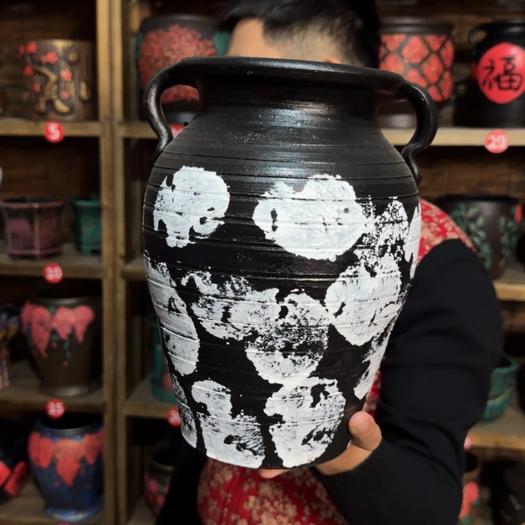 带孔高端浮雕花盆炸炸炸