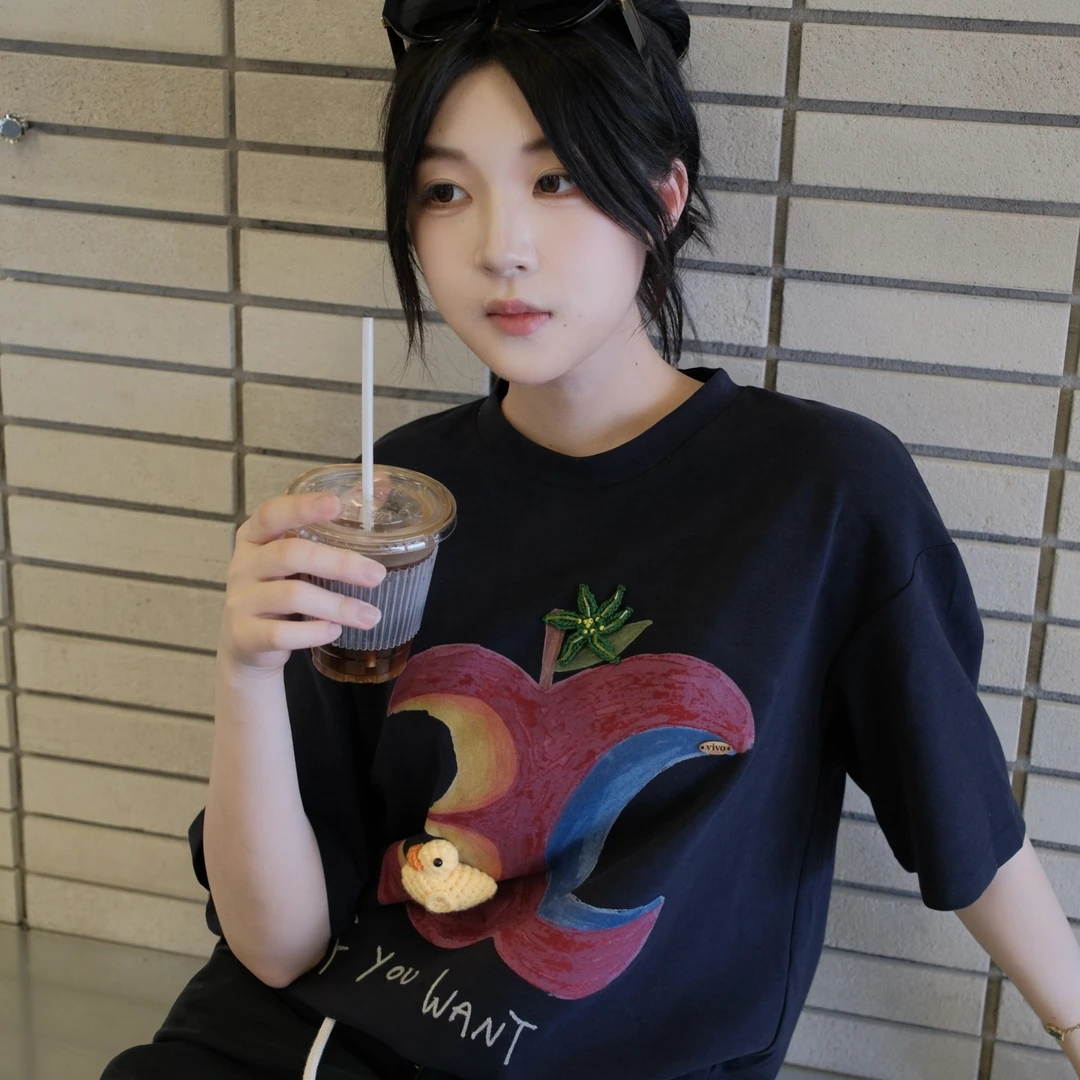 女士2018早秋新款休闲立体短袖T恤丹姐推荐