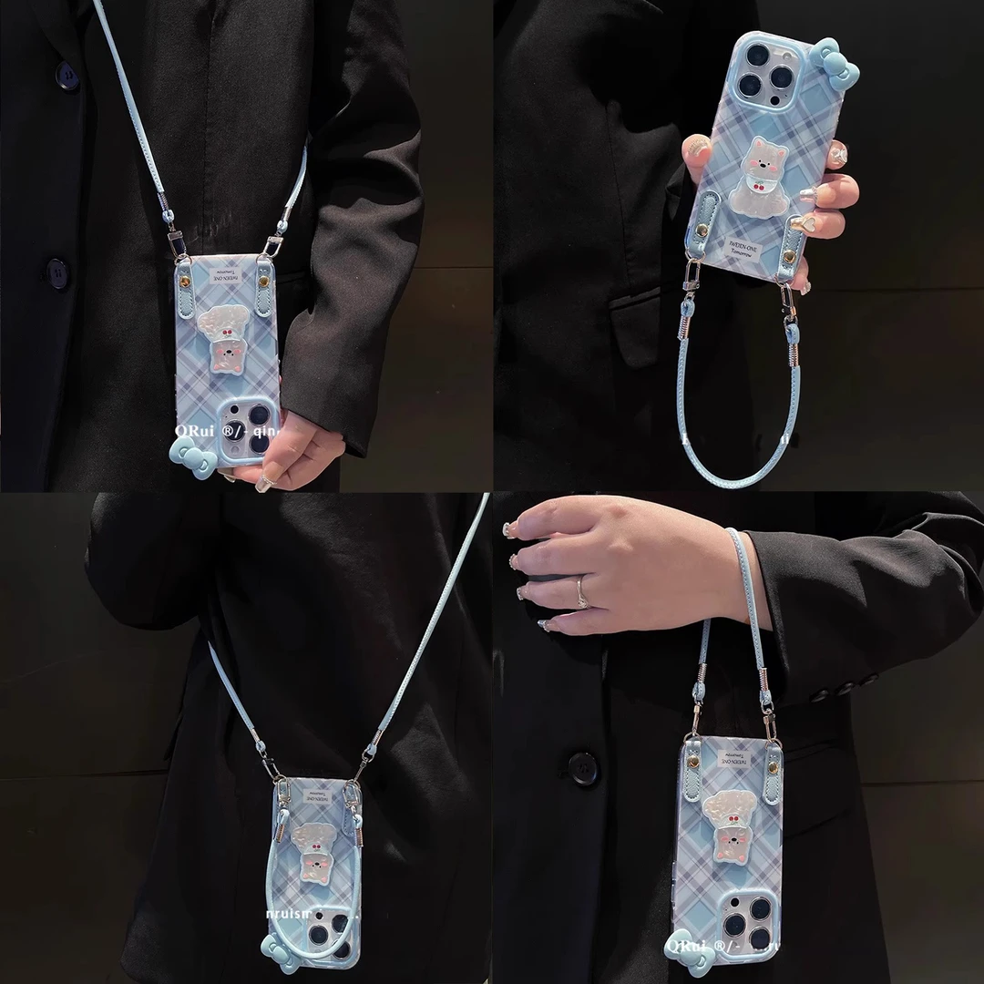 苹果16promax手机壳适用iphone斜跨华为挂绳荣耀OPPO保护壳VIVO