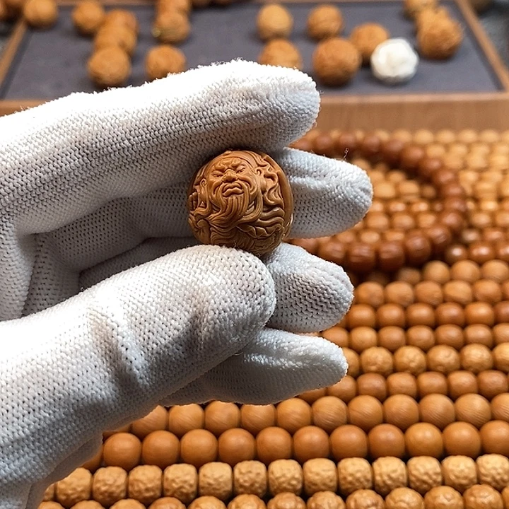 爱***儿手串猴头核桃手工款关二爷单颗