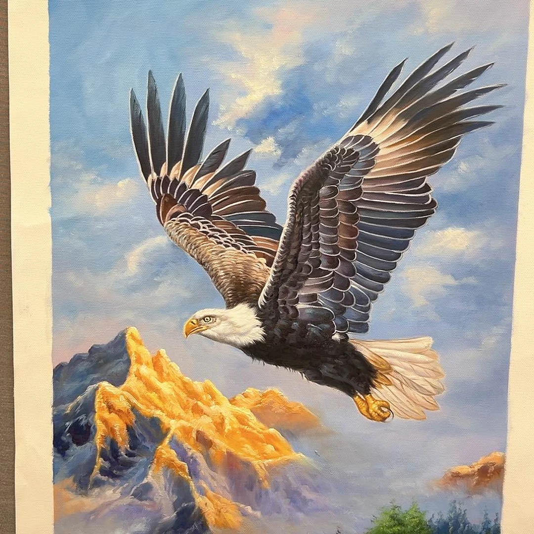 国画画家作品二郎精品原作