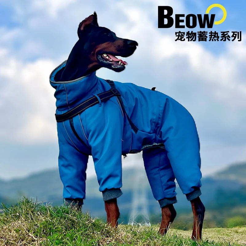 BEOW/BEOW狗狗棉服冬季加绒保暖防寒四脚棉服拉布拉多杜宾大型犬