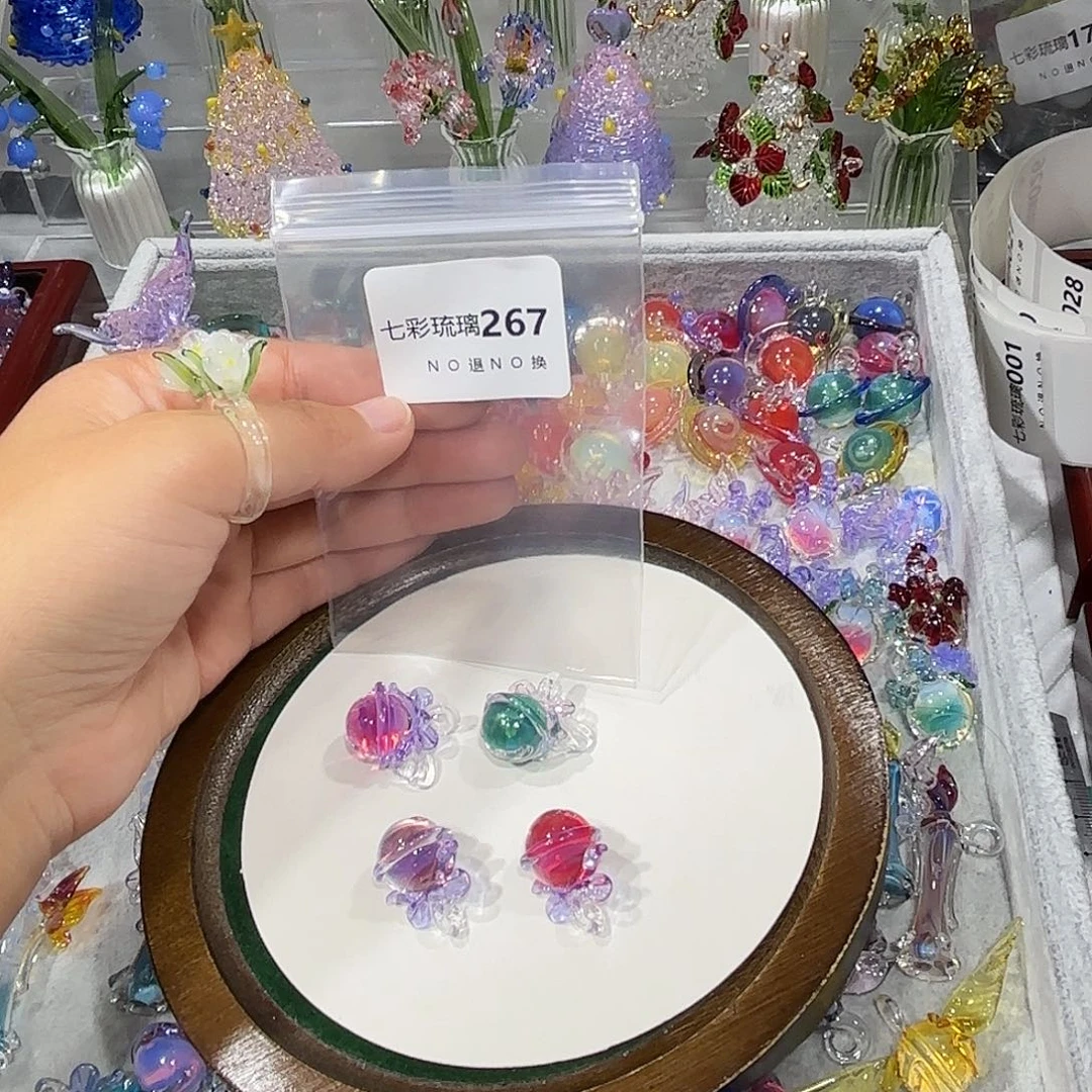 赞***床琉璃吊坠（不含链）267铃铛四个