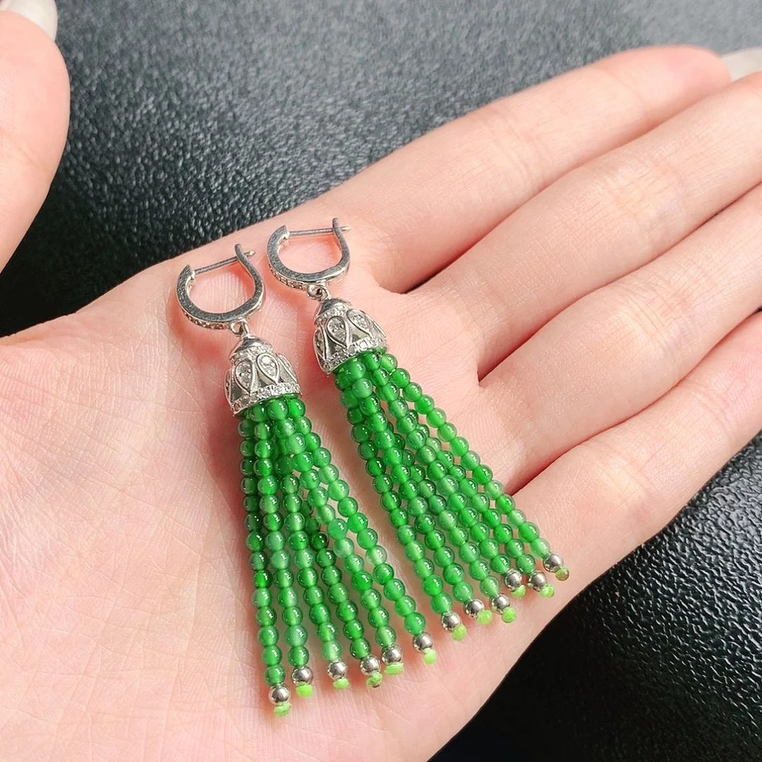 翡翠未镶嵌手链耳饰