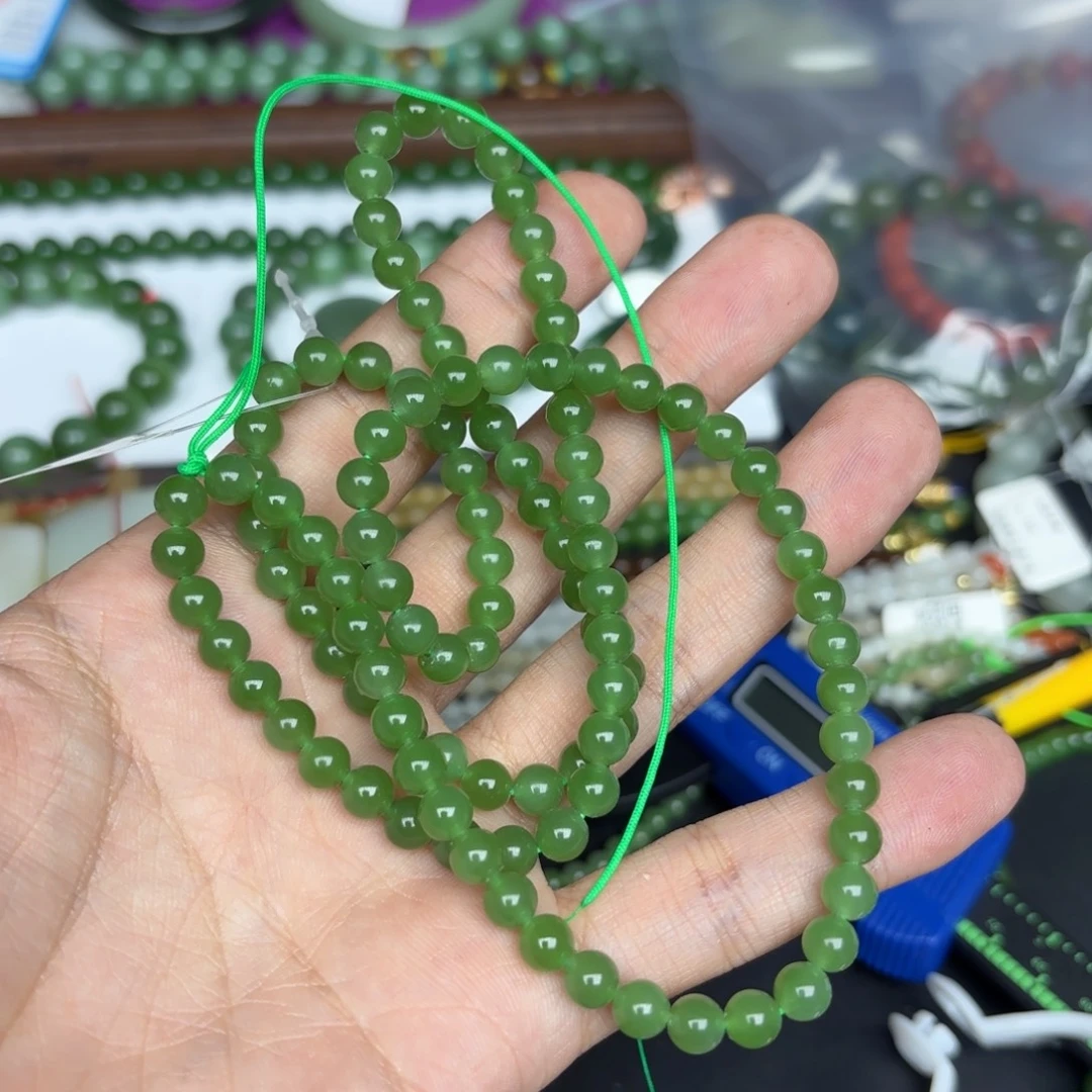 和田玉未镶嵌手链