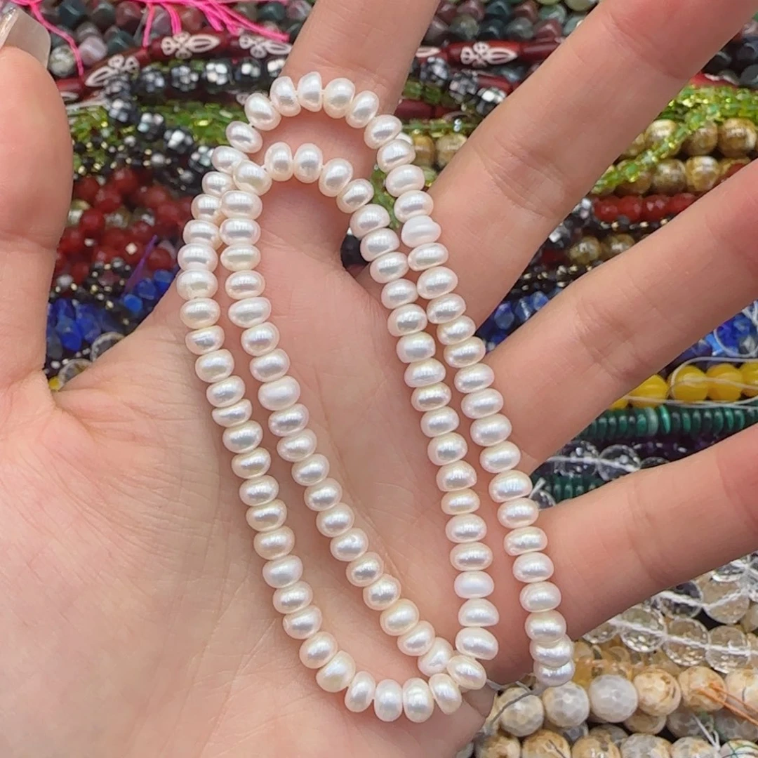 玛瑙/玉髓珠宝半成品未镶嵌天然淡水一条卡5