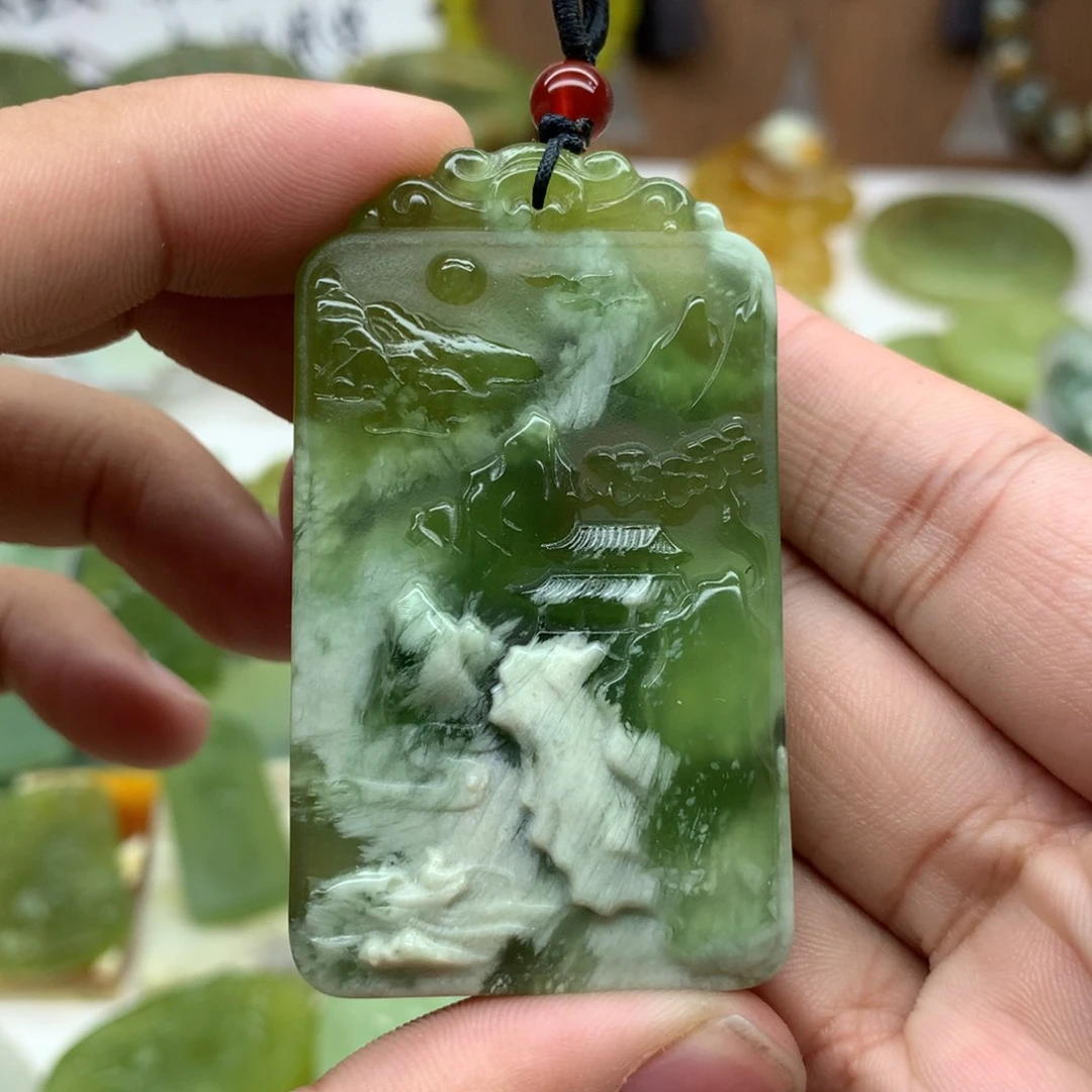岫玉未镶嵌吊坠(不含链)