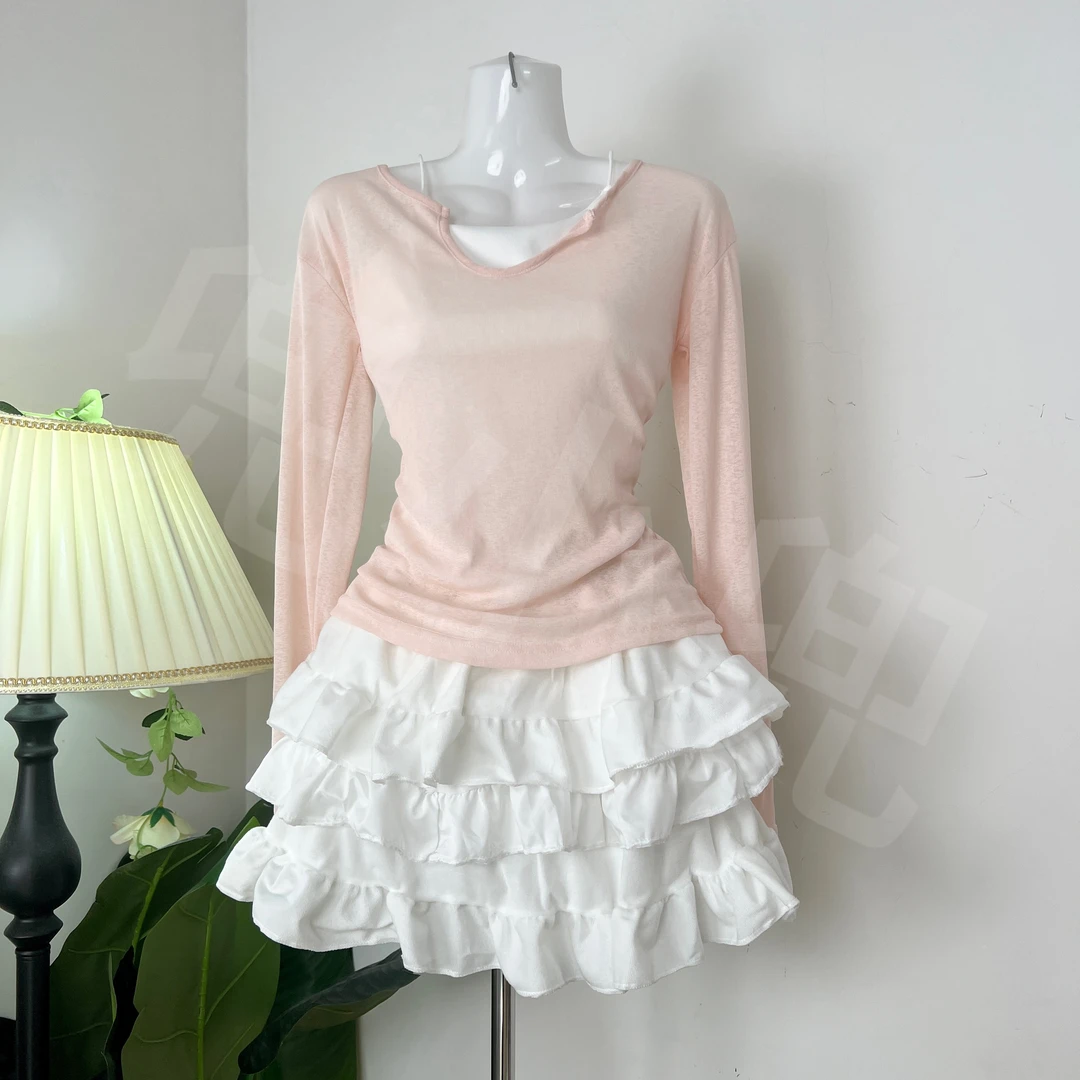 【兜小兜原创】佳佳粉罩衫三件套装欧若粉色重工蛋糕Lolita蓬蓬裙