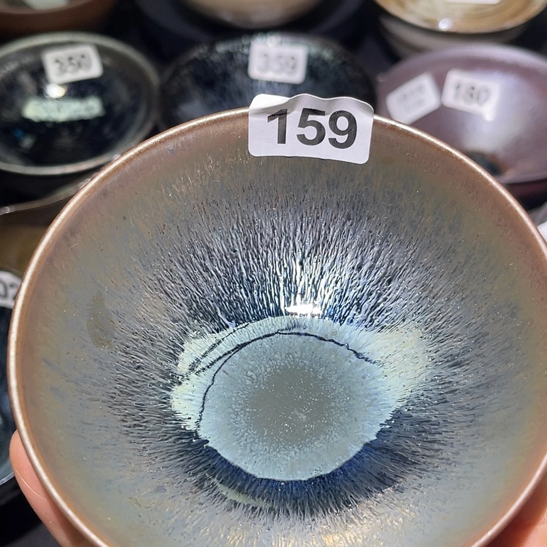 蓝***虫茶盏莫妮卡建盏茶器159