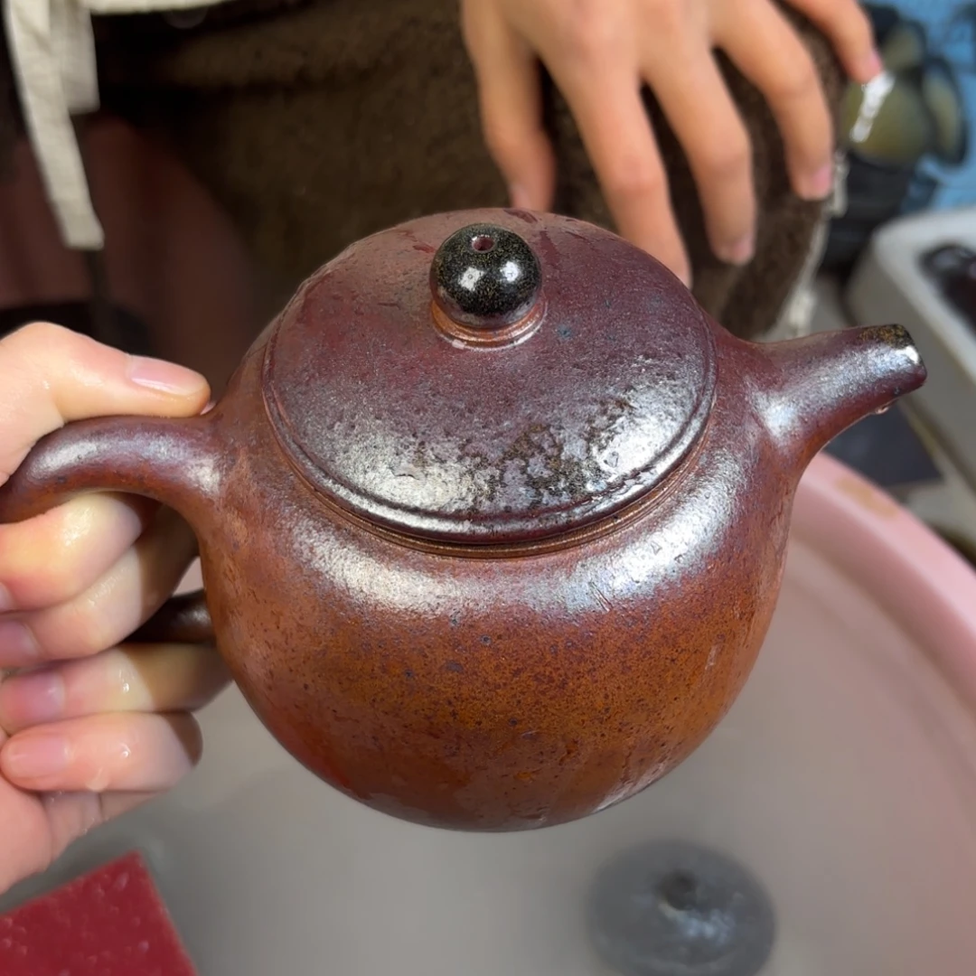 茶壶紫砂柴烧紫砂微瑕壶