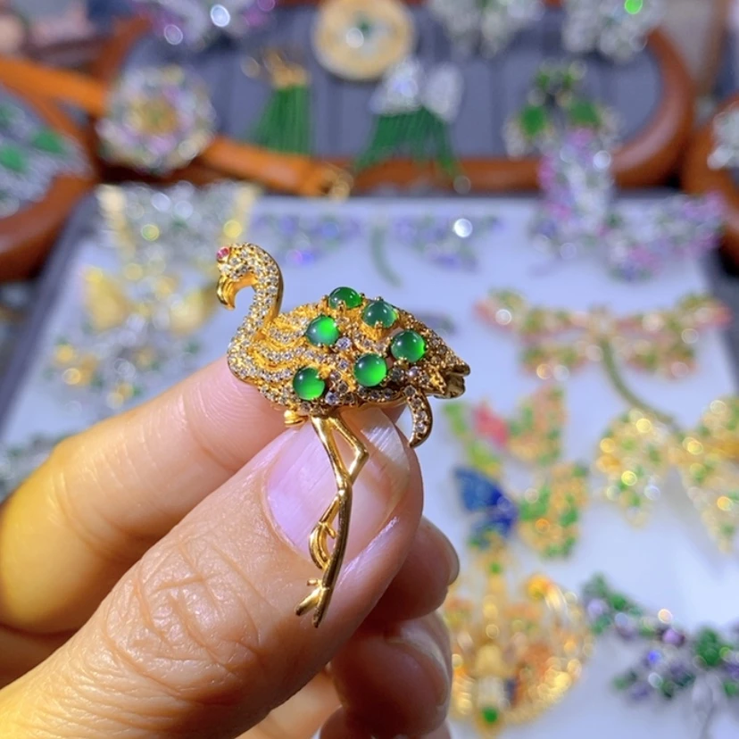 【闪购商品】银S925镶嵌把件翡翠