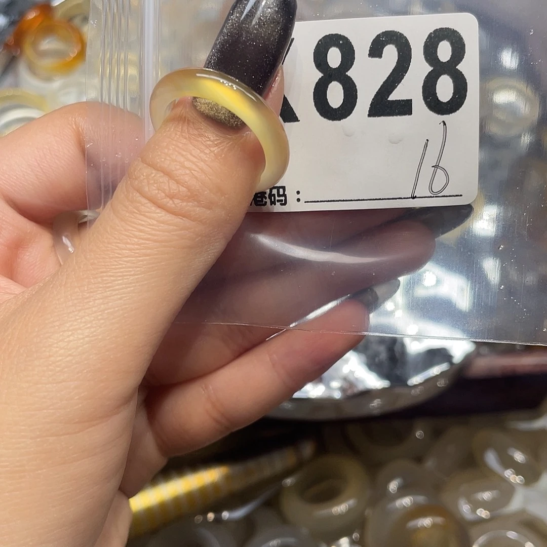 玛瑙/玉髓未镶嵌戒指828