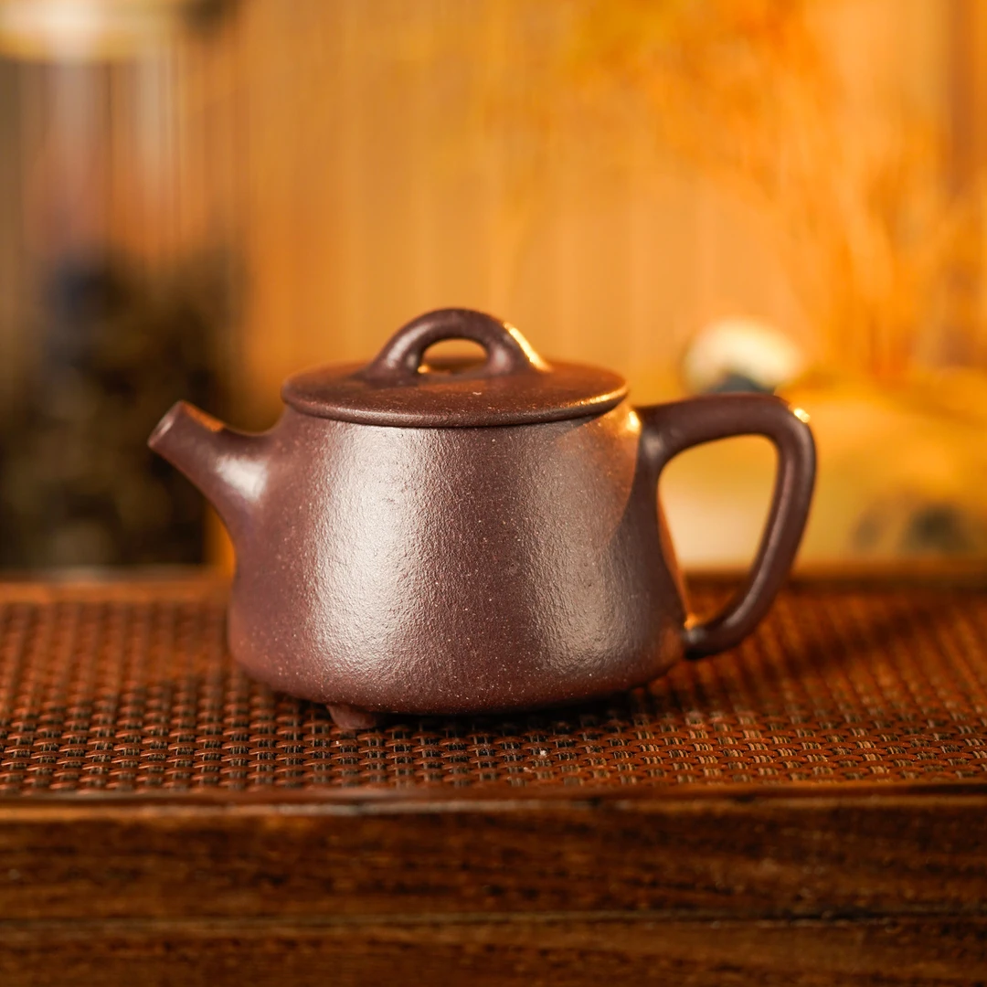 GS2-047  宜兴手工紫砂   高石瓢