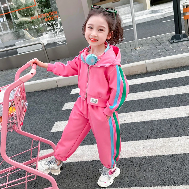 女童套装春秋2025新款儿童运动网红炸街秋季宝宝时髦洋气女孩春装