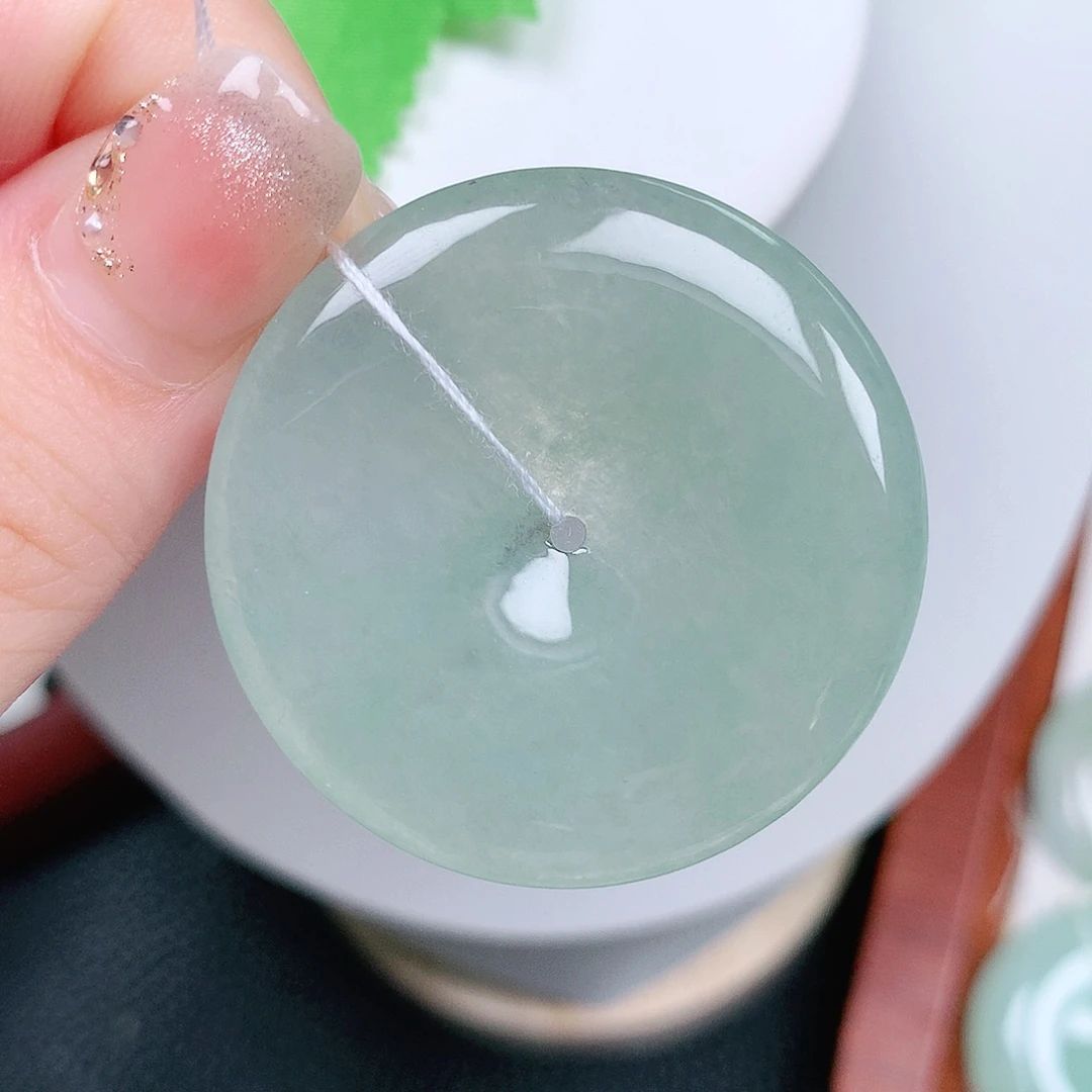 翡翠未镶嵌颈饰平安36.6-4.8