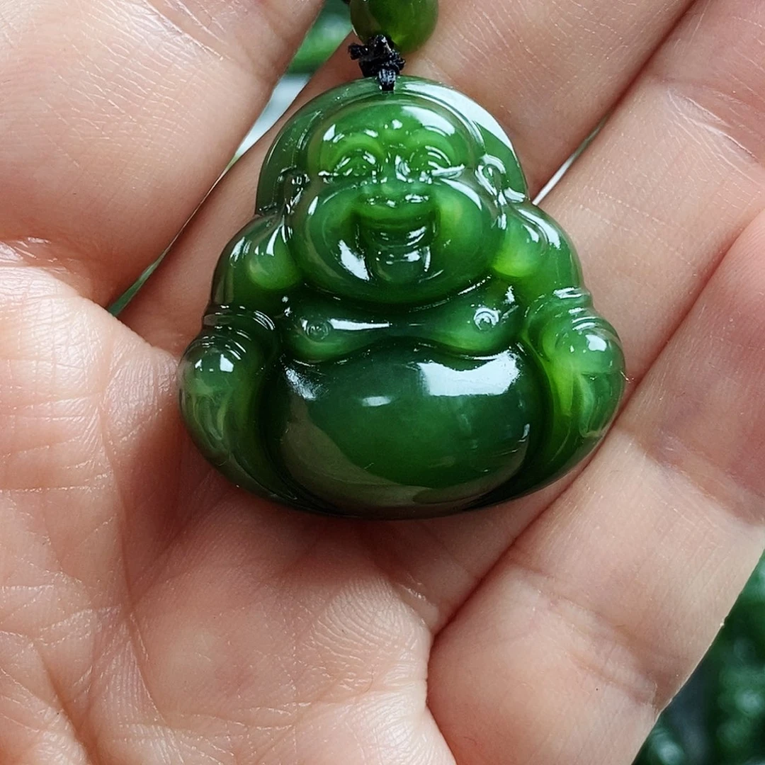 和田玉（碧玉）未镶嵌颈饰30mm