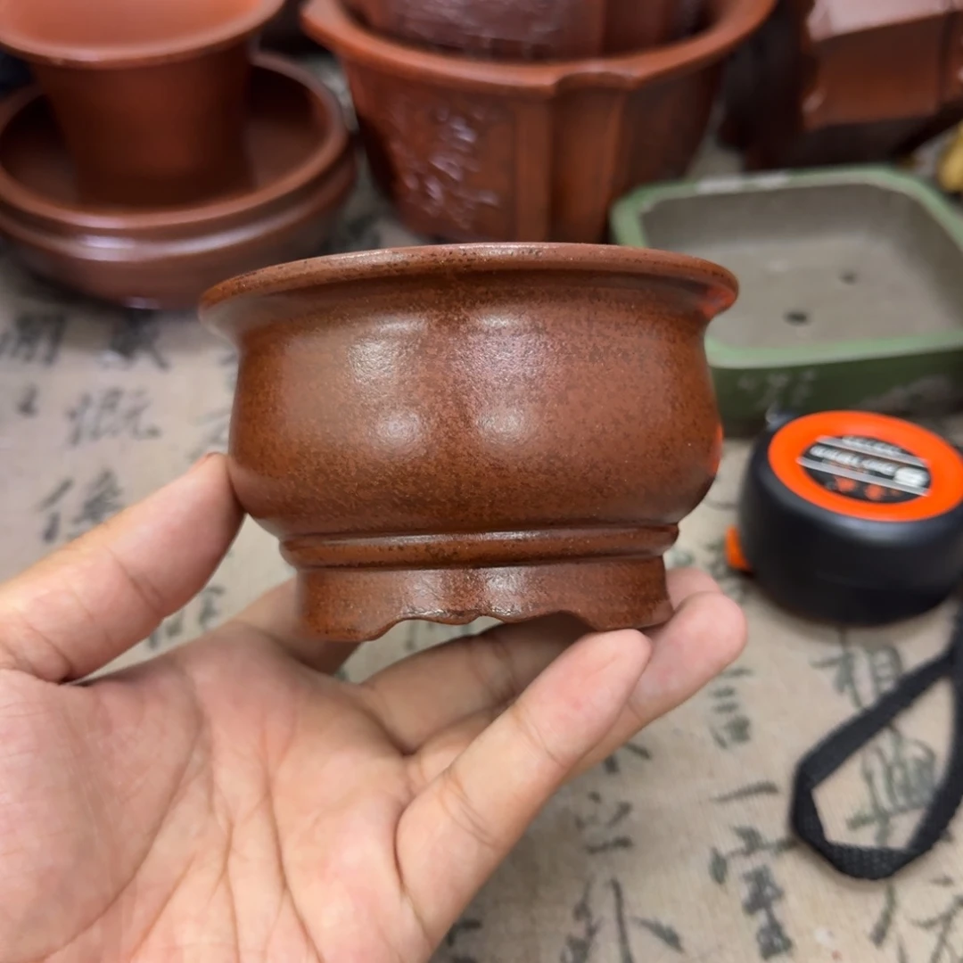 紫砂花盆9.5x5.5内经紫砂花盆